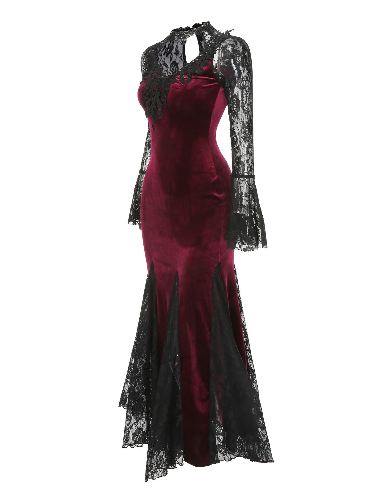 [Pre-Sale] 1930s Lace Long Sleeve Fishtail Dress - Image 3