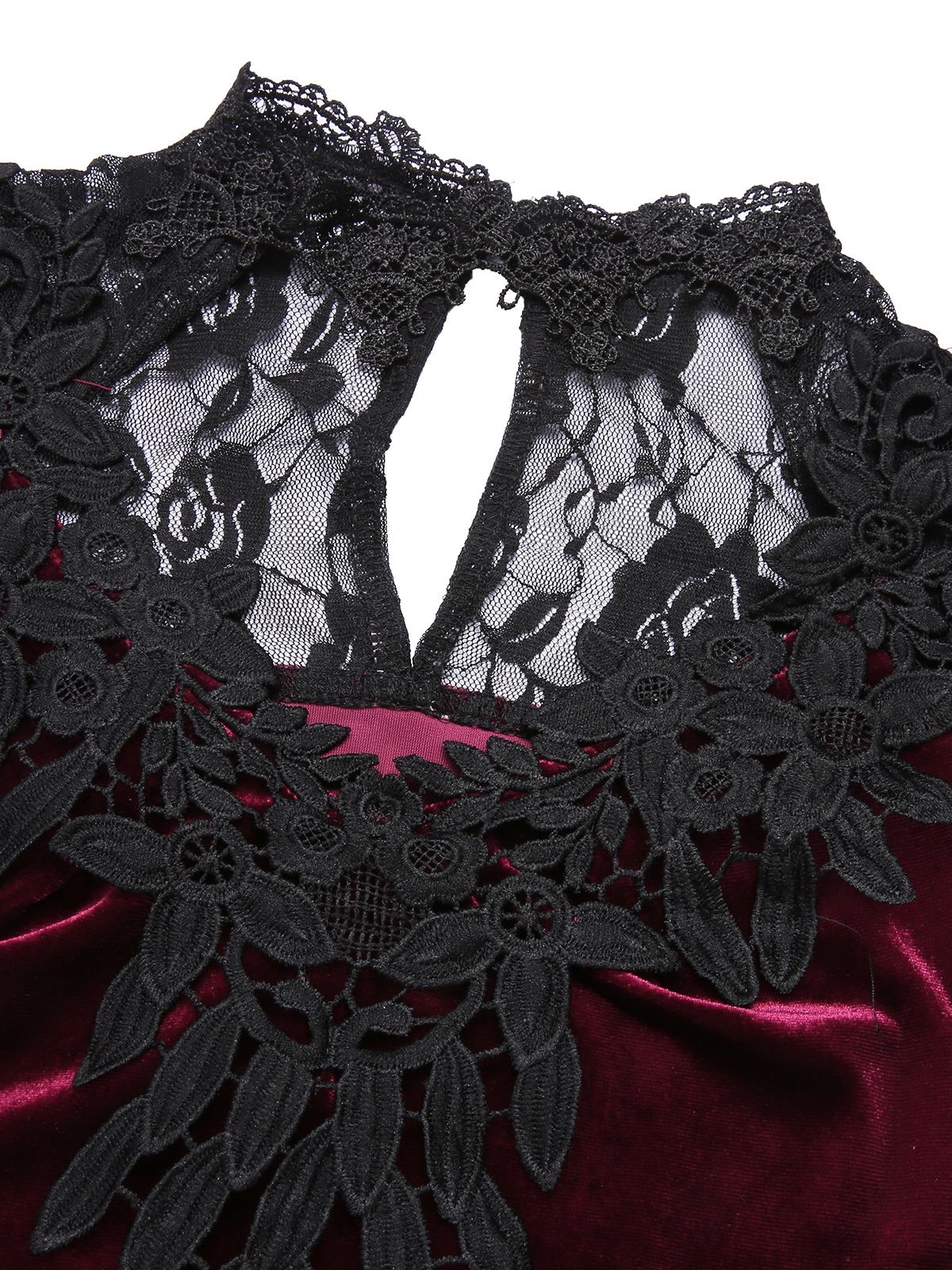 [Pre-Sale] 1930s Lace Long Sleeve Fishtail Dress - Image 5