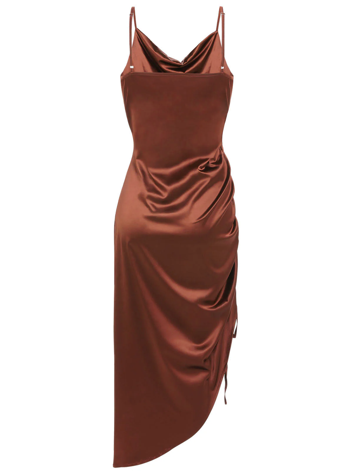 1960s Drawstring Spaghetti Strap Pencil Dress - Image 16