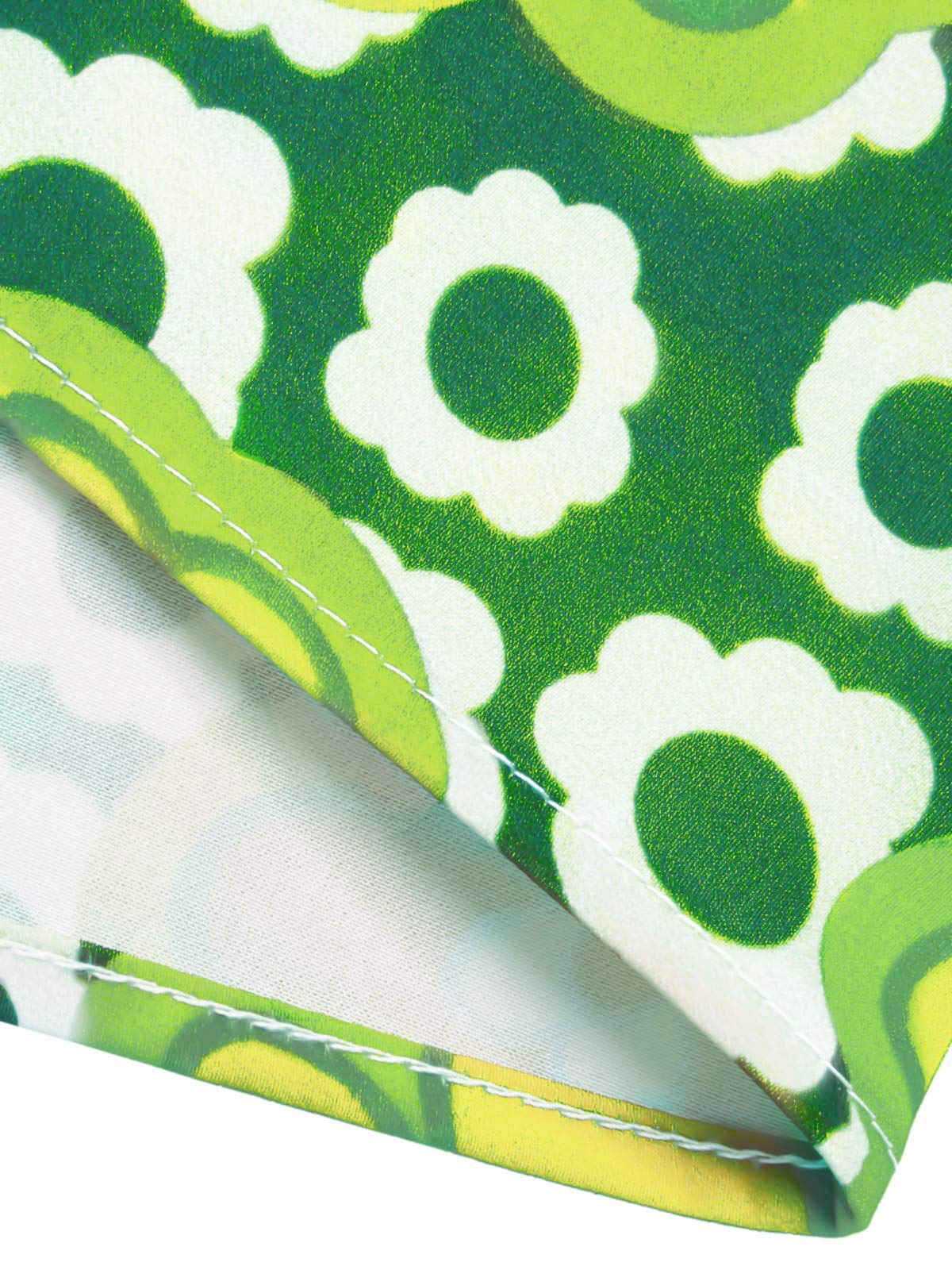 1960s Tie Neck Floral Sleeveless Top - Image 14
