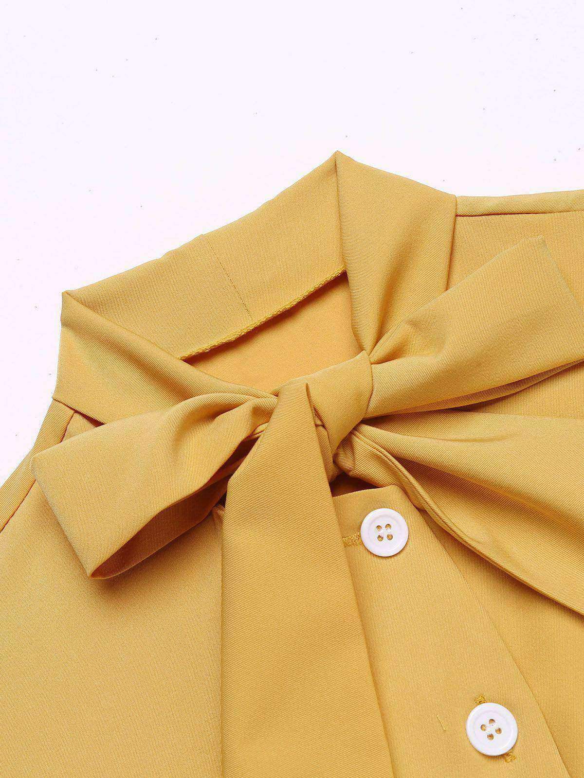 2PCS 1950s Blouse Top & Suspender Pants - Image 4