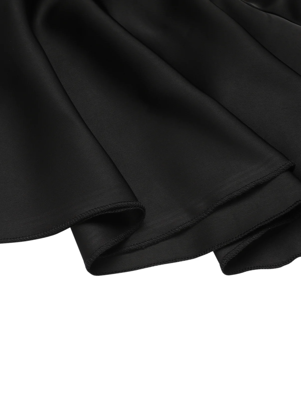 2PCS 1950s Black Solid Blouse & Suspender Skirt - Image 7