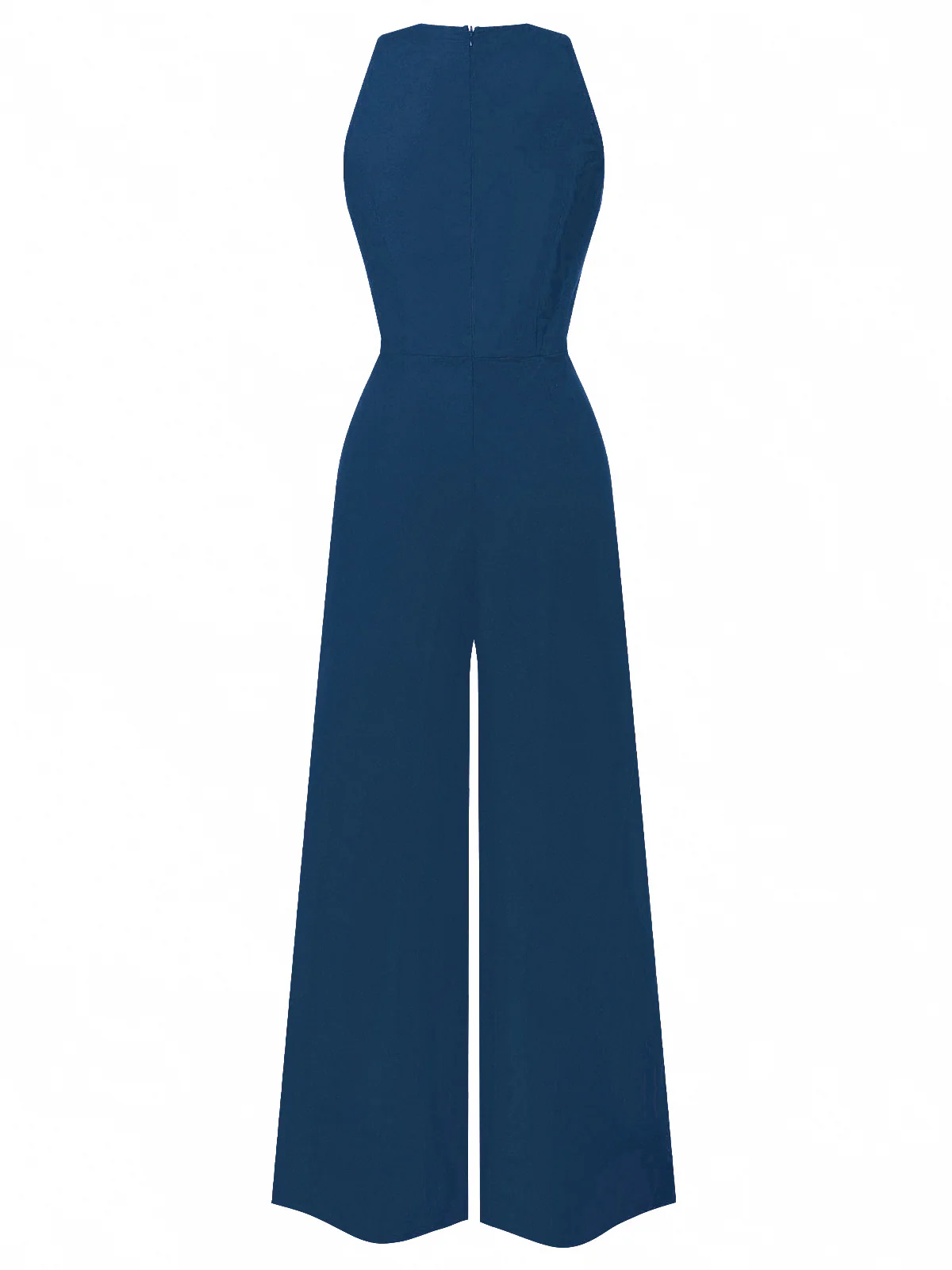[Pre-Sale] Black 1950s Sleeveless Buttoned Solid Jumpsuit - Image 13