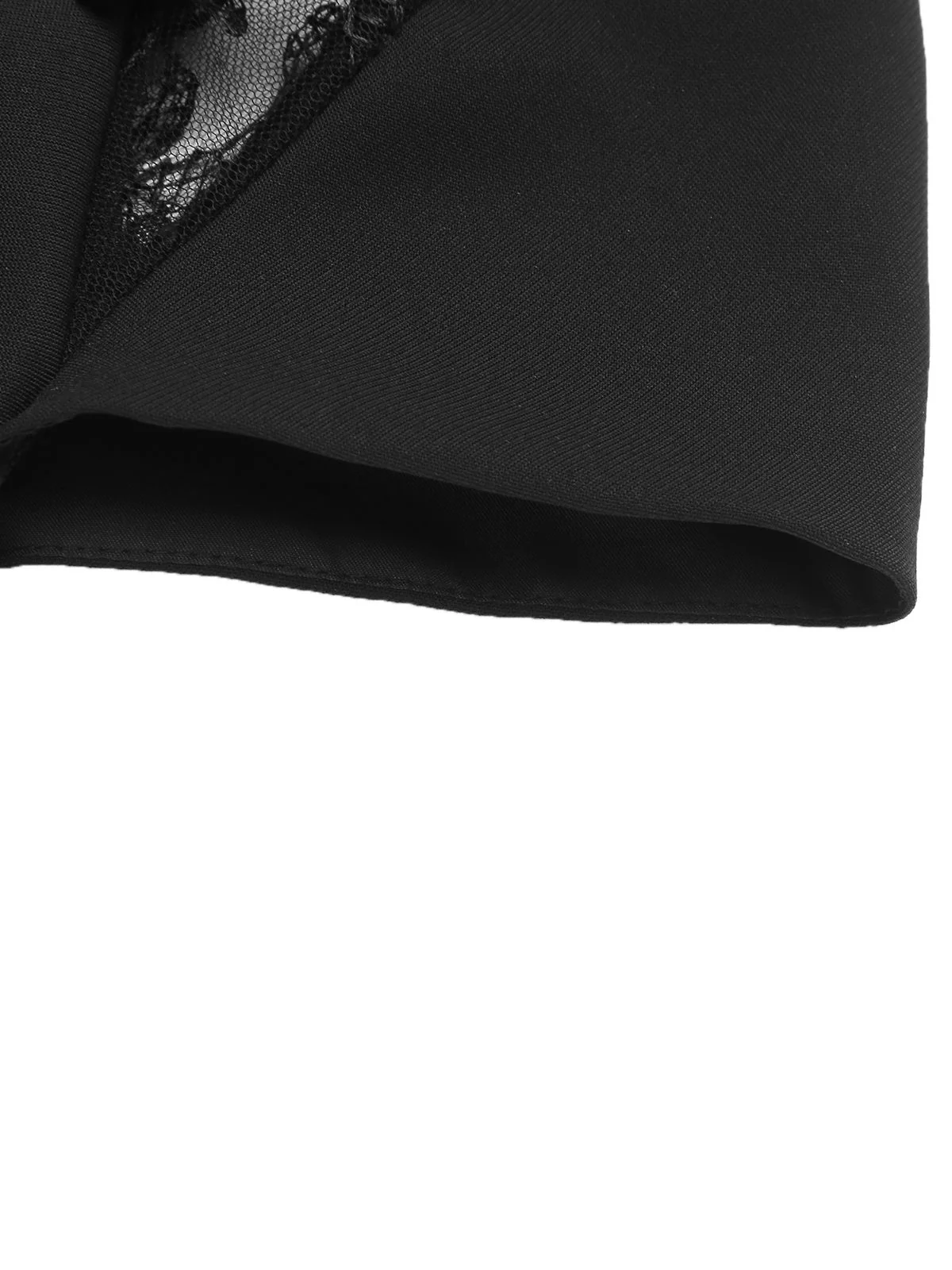 Black 1960s Butterfly Backless Pencil Dress - Image 7