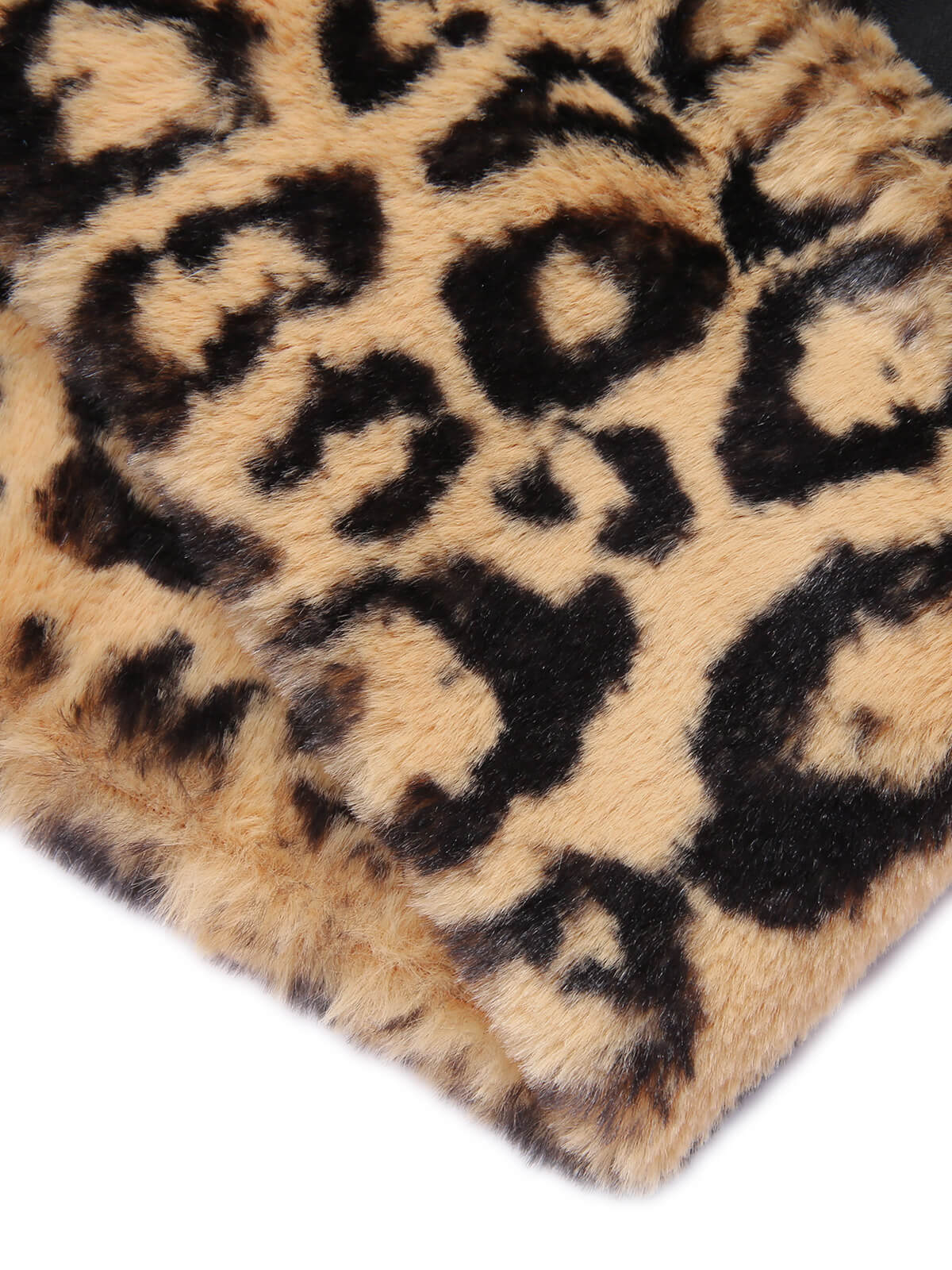 Black 1960s Leopard Plush V-Neck Pencil Dress - Image 7