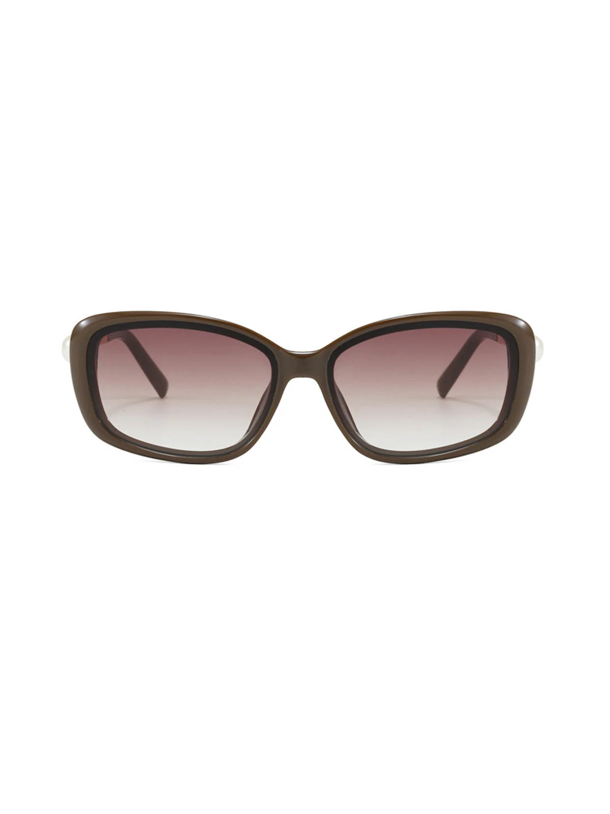 Black Pearl Vintage Square Frame Sunglasses - Image 5
