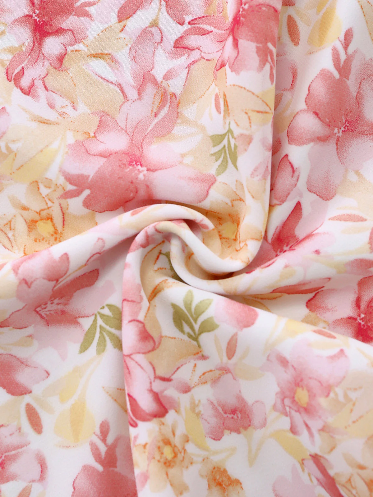 Blue 1950s Puff Sleeve Sweetheart Neck Floral Swing Dress - Image 6