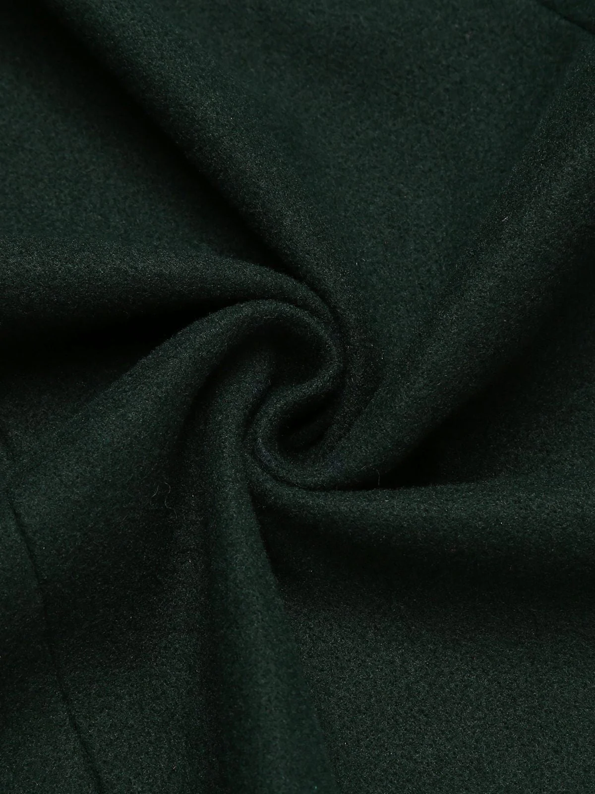 Dark Green 1940s Solid Button Coat - Image 19