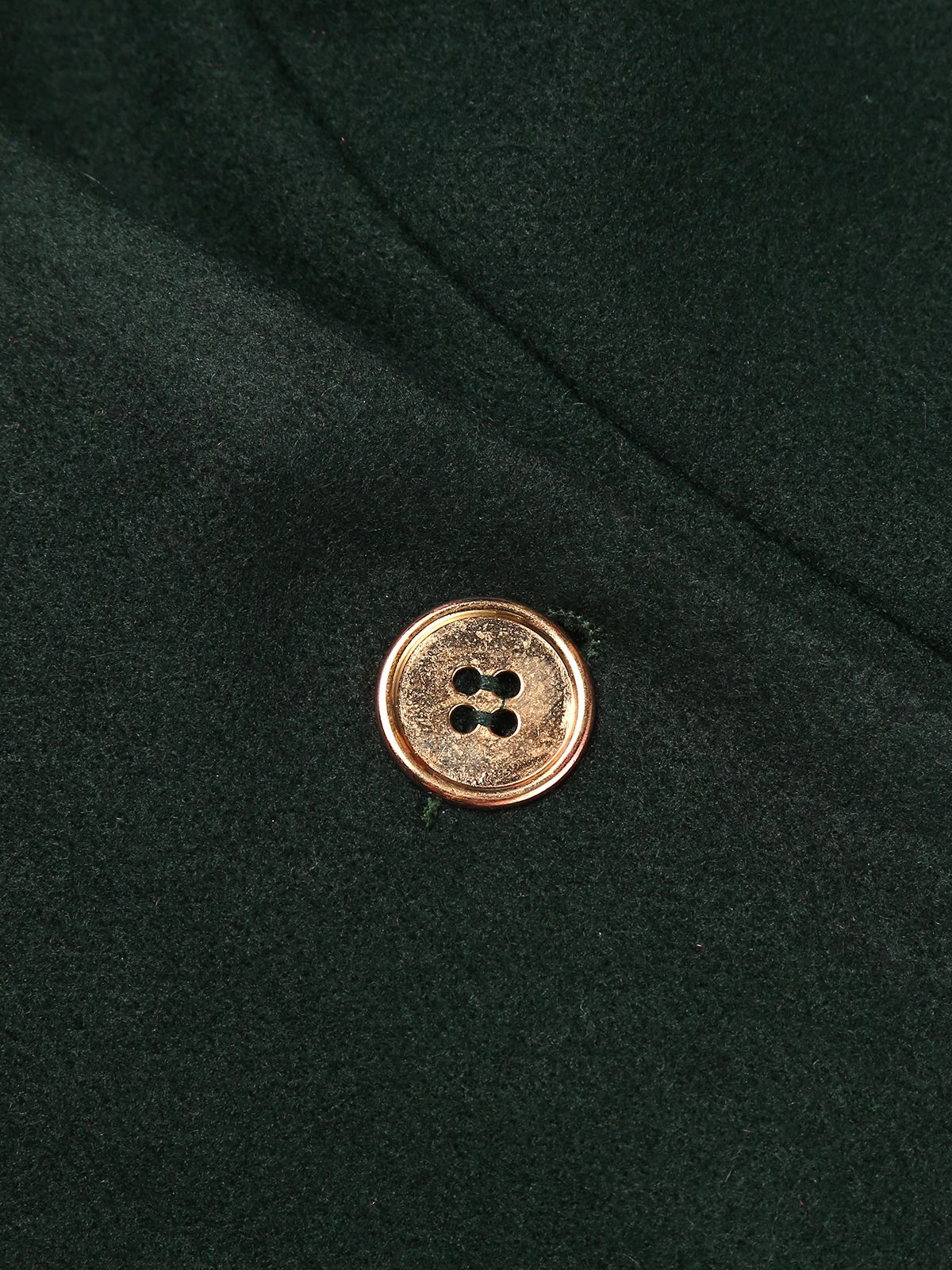 Dark Green 1940s Solid Button Coat - Image 11