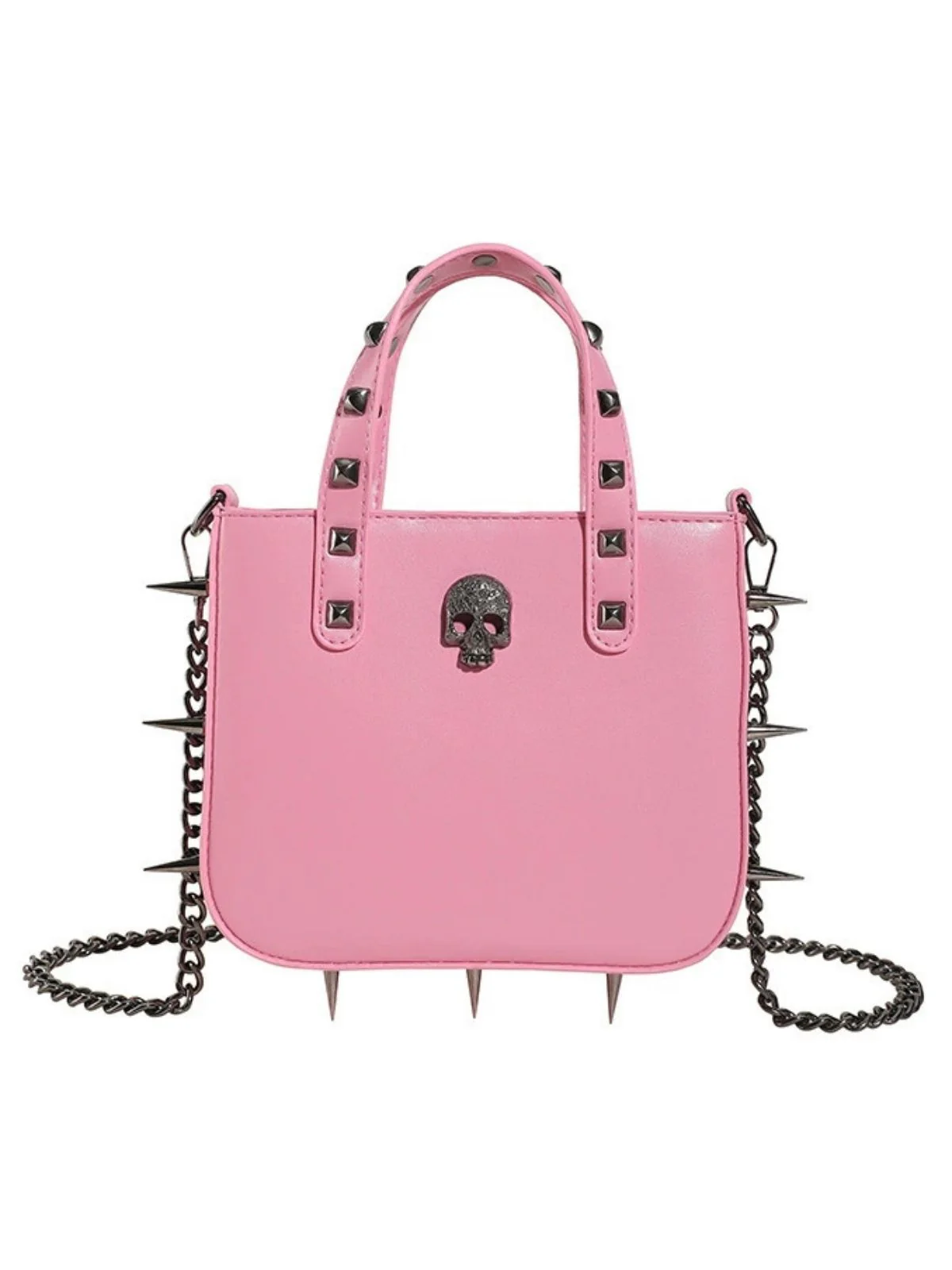 Gothic PU Leather Punk Studded Handbag