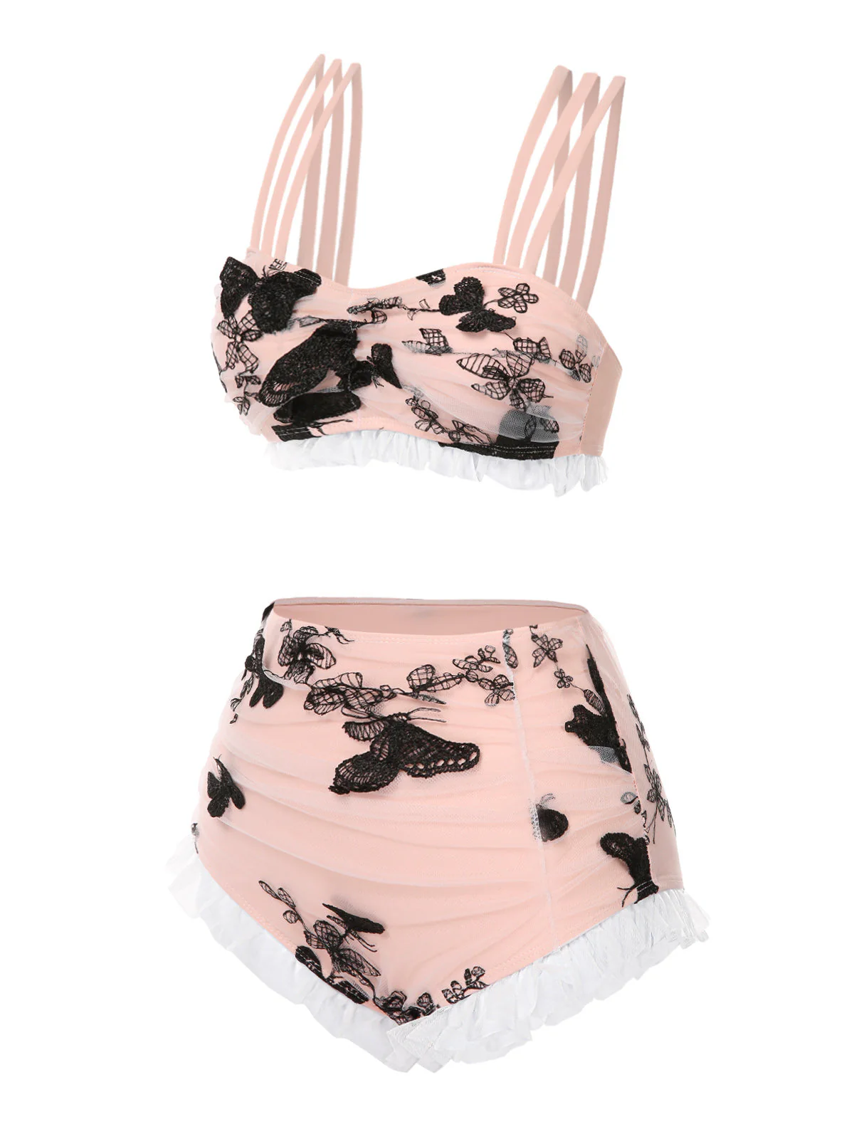 Green 1950s Summer Daisy Tankini Set - Image 10