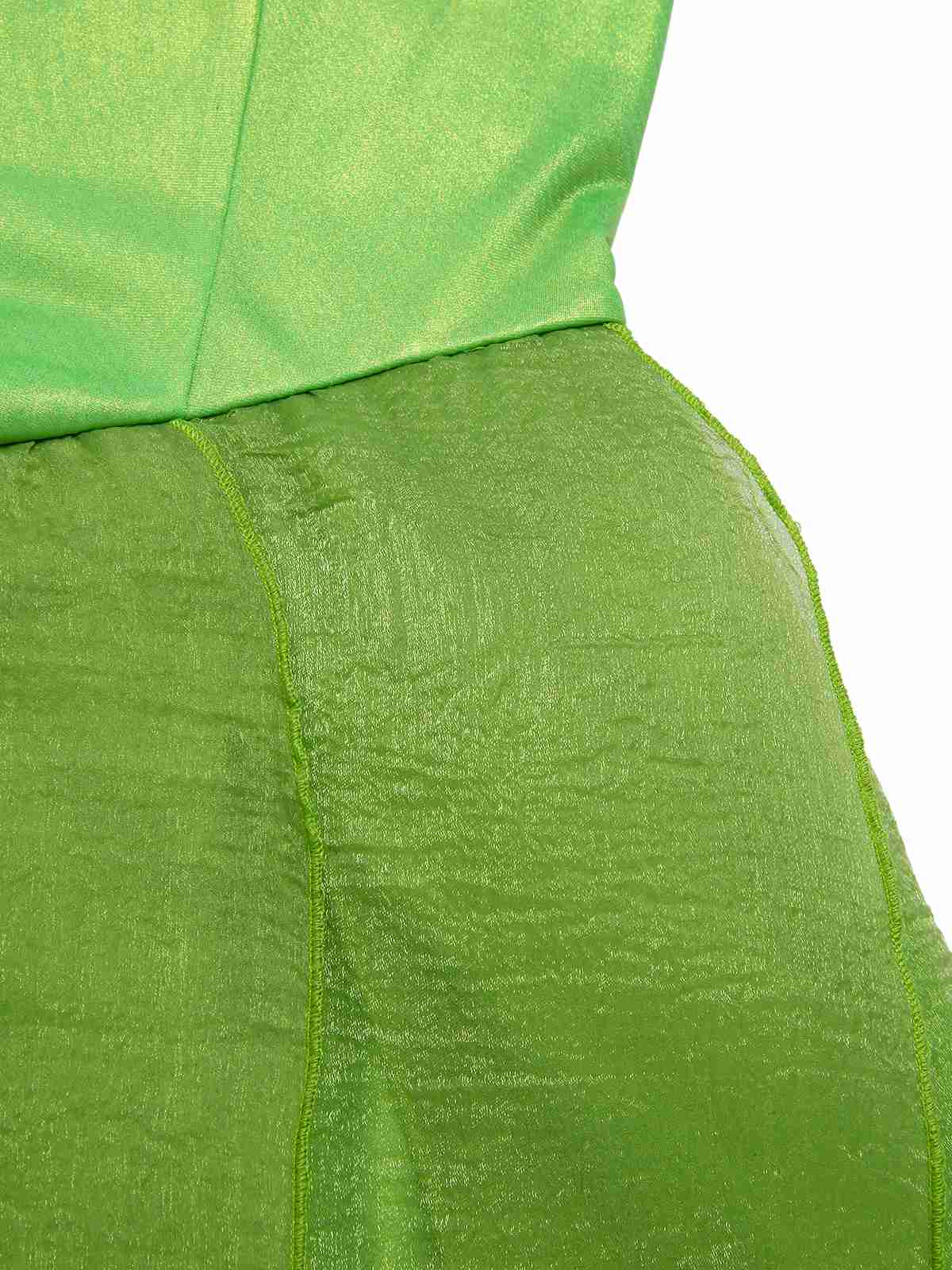 [Pre-Sale] Green 1970s Tinker Bell Fairy Petal Hem Mini Dress - Image 7
