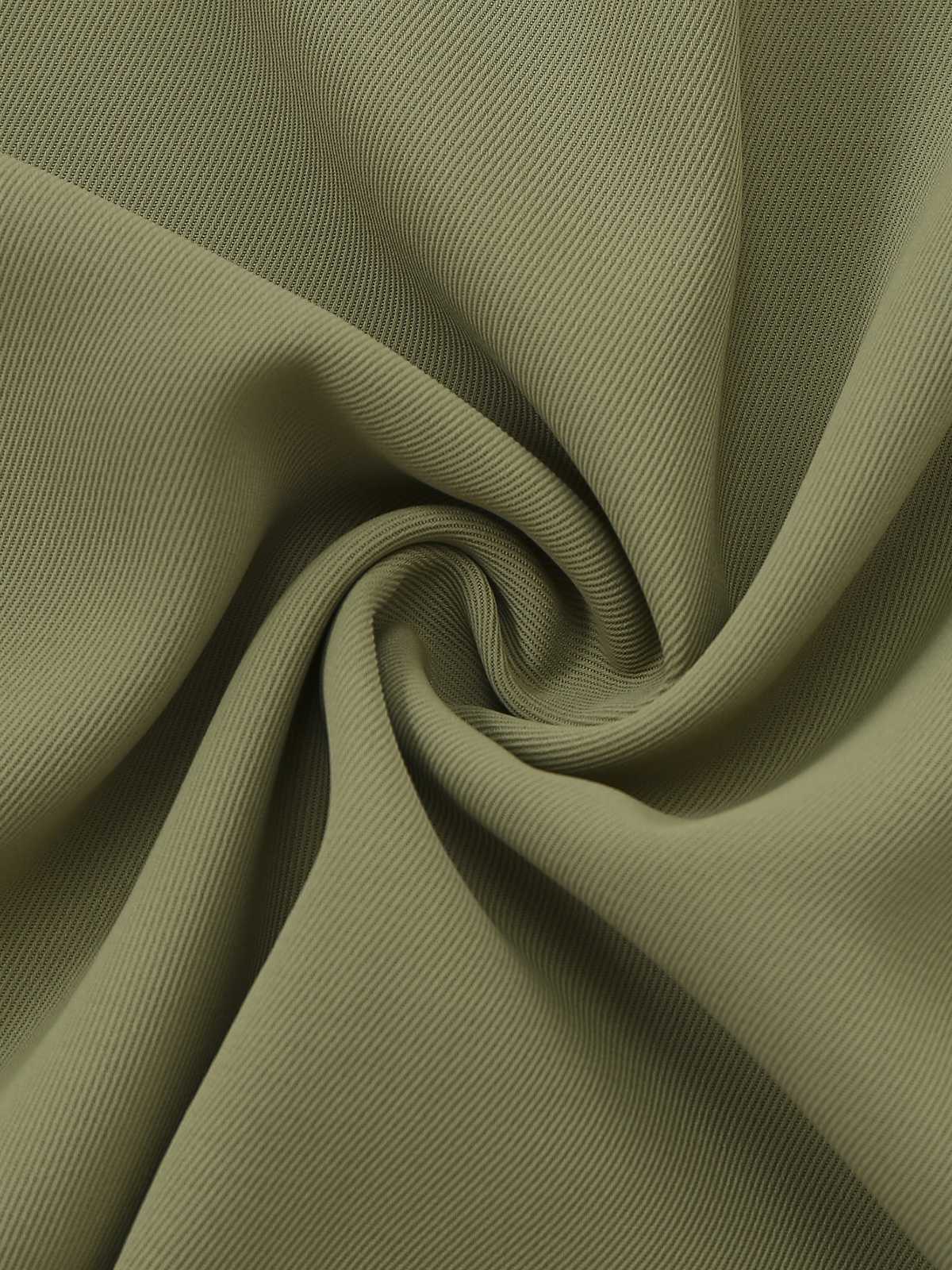 Green 1980s Solid Midi Skirt - Image 5