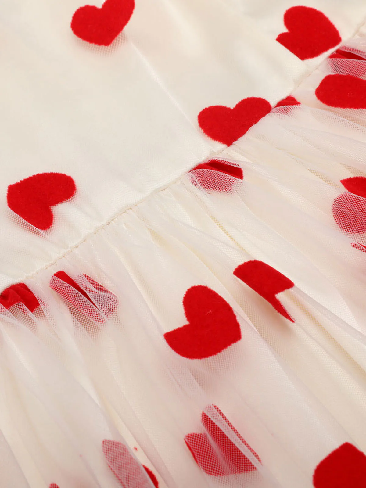 Heart 1950s Mesh Sling Dress - Image 5