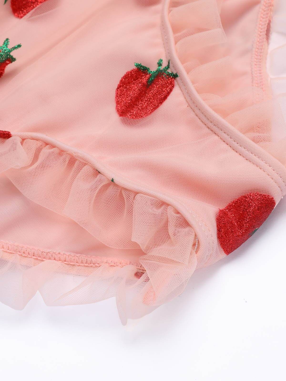 Lace Strawberry Cami Tankini Set - Image 10