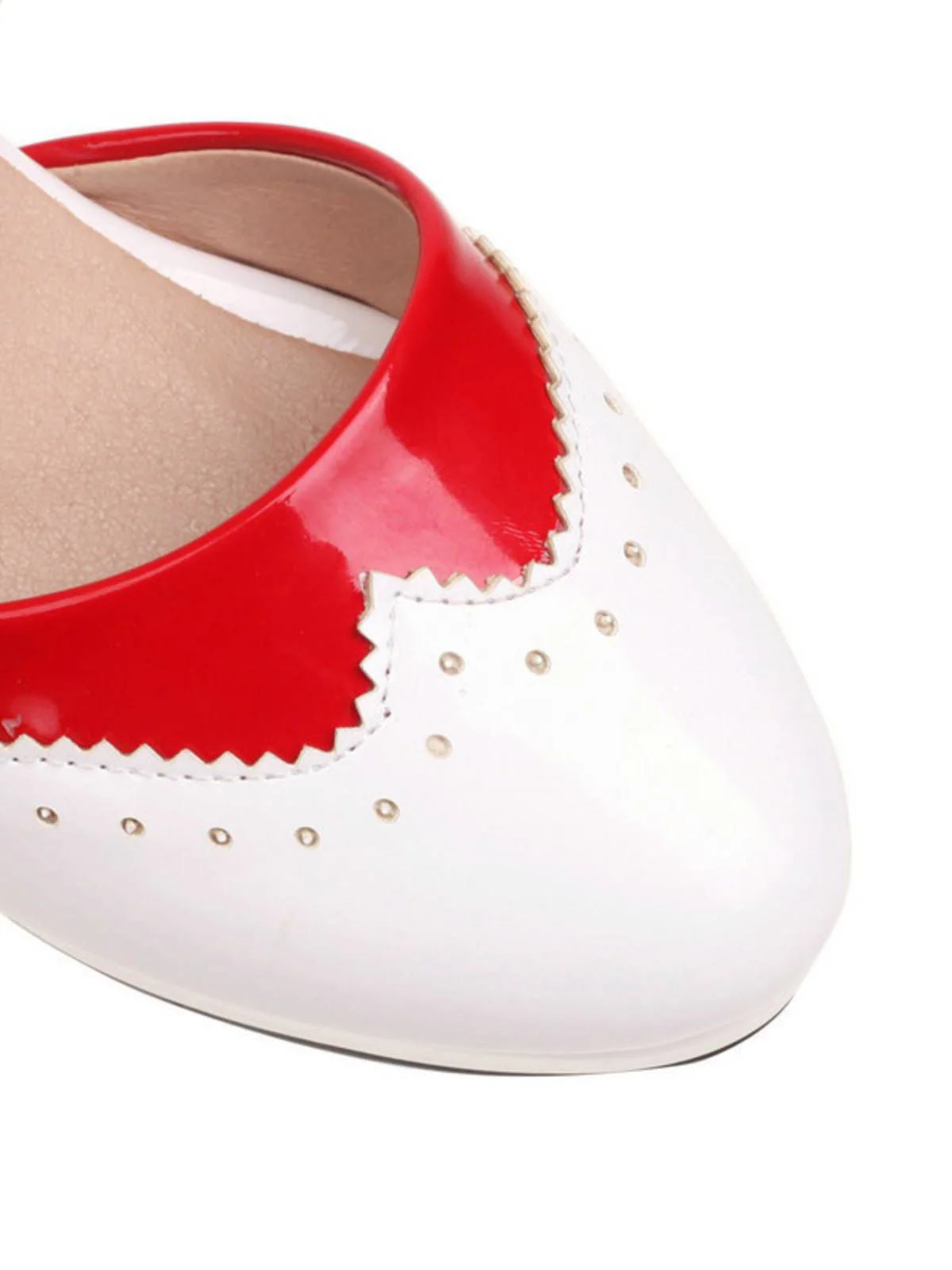 Mary Jane Patchwork High Heels Shoes - Image 7
