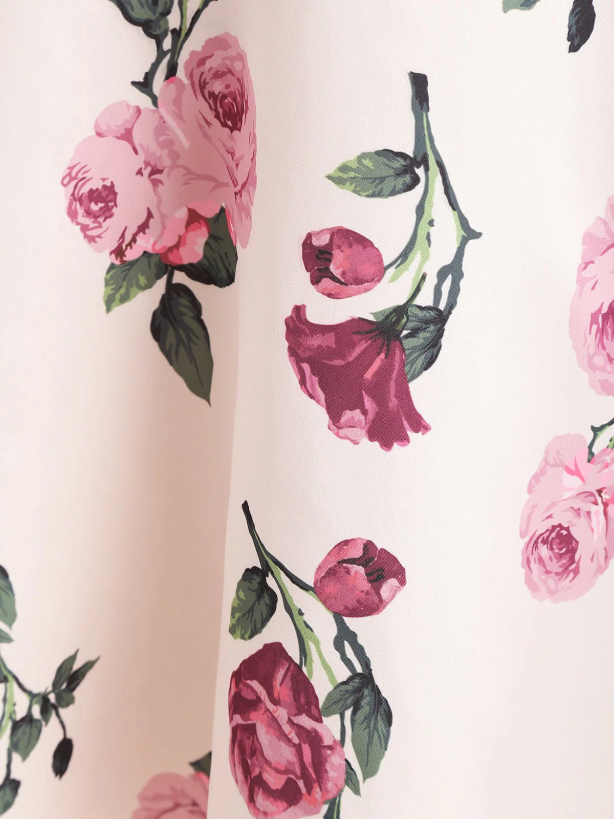 Pink 1950s Floral Spaghetti Strap Dress - Image 3
