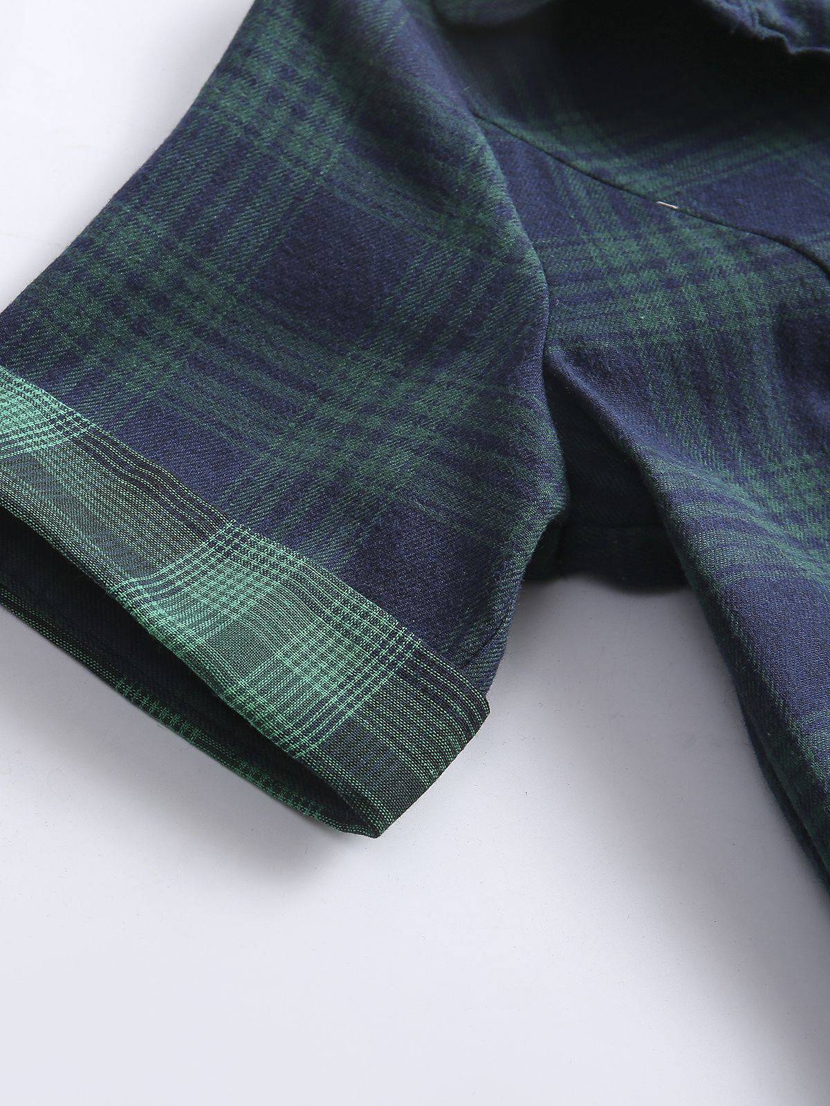 [Pre-Sale] Plaids 1950s Buttoned Belted Swing Dress - Image 6