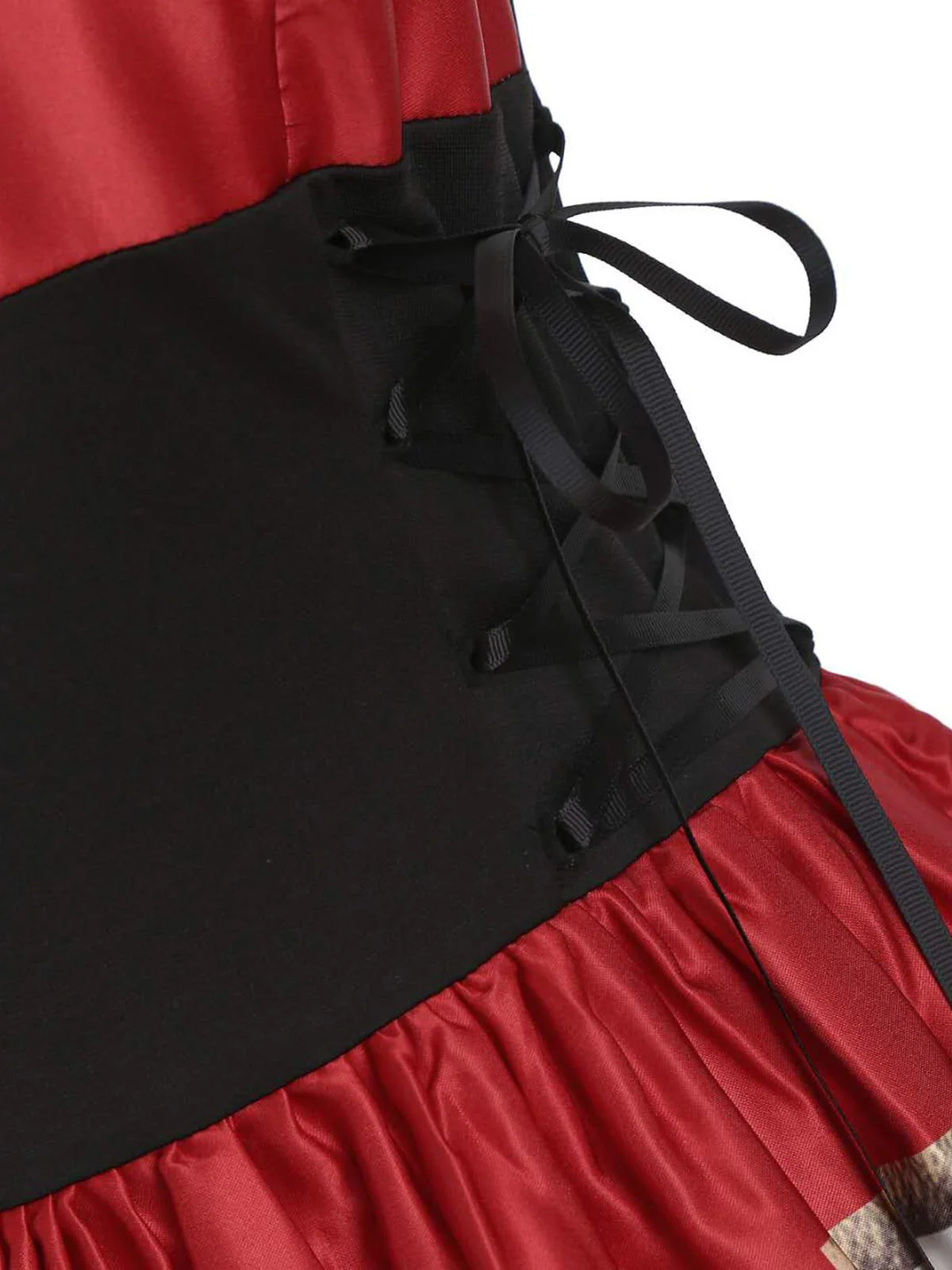 [Pre-Sale] Red 1950s Strap Poker Costume Dress - Image 4