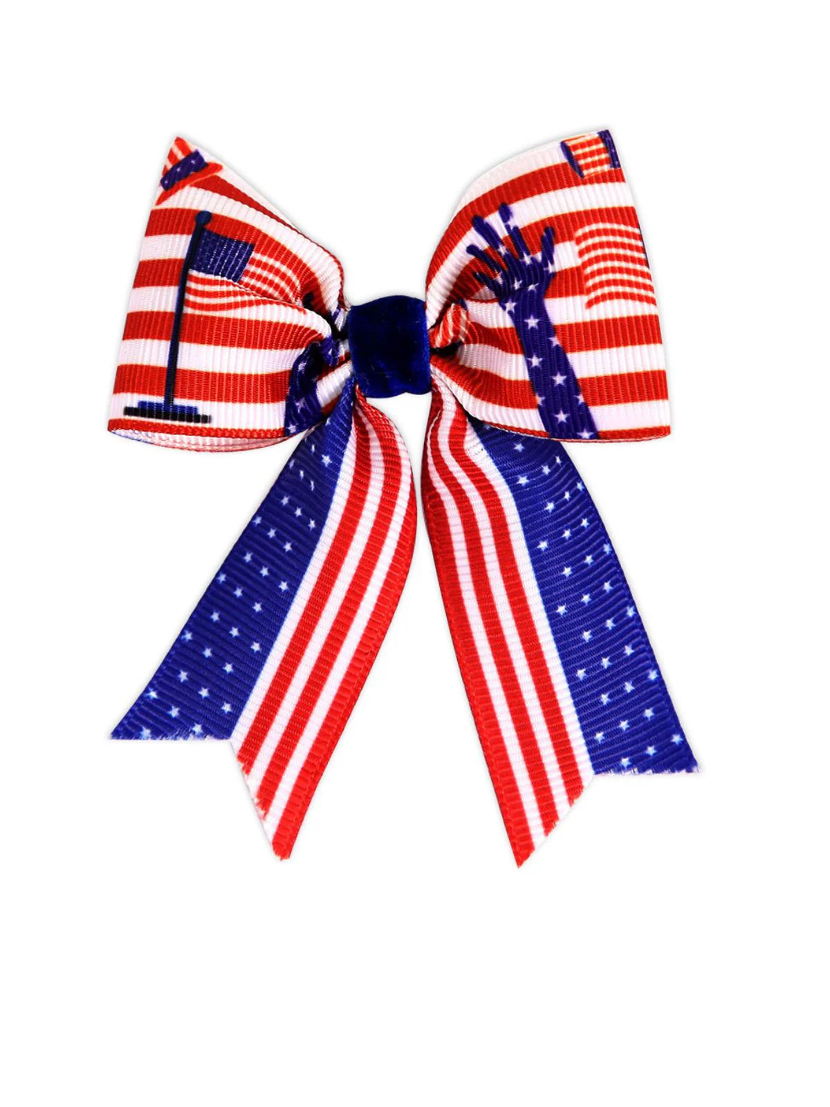 Red & Blue Vintage Striped Hair Accessories