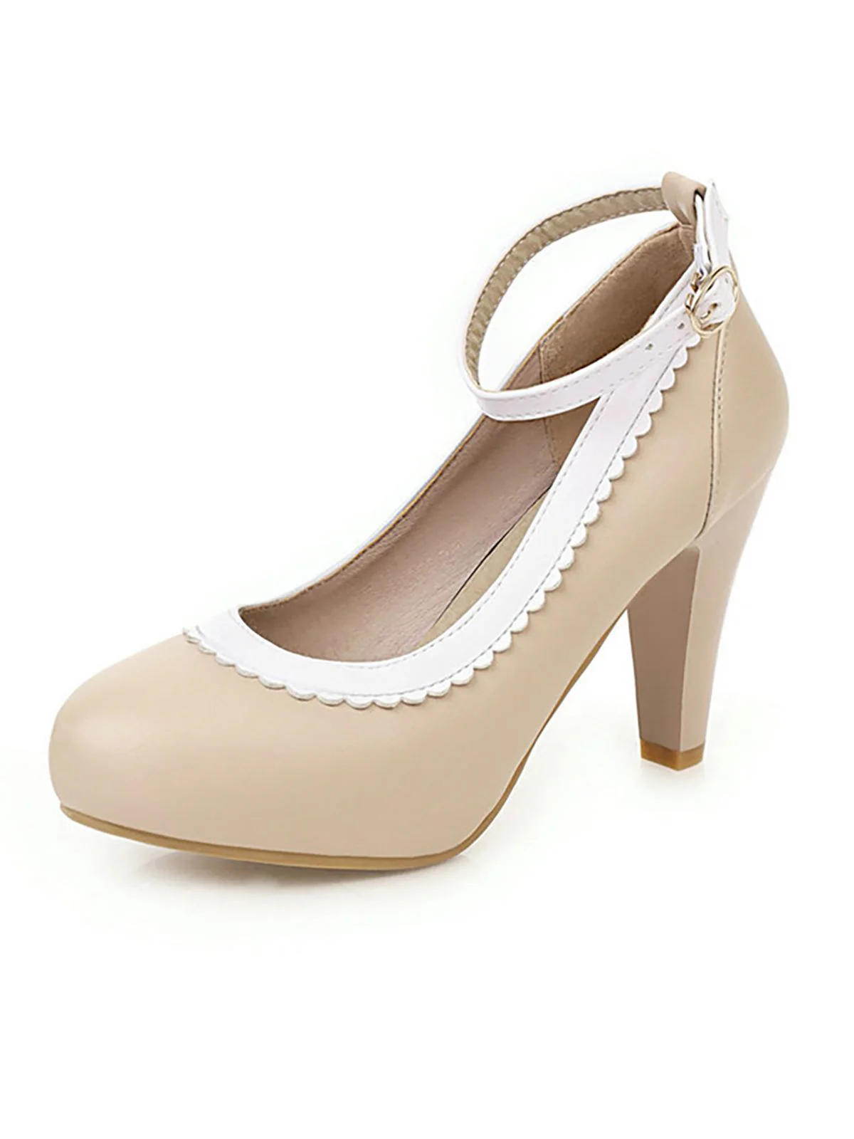 Retro Ankle Strap High Heels Shoes - Image 2