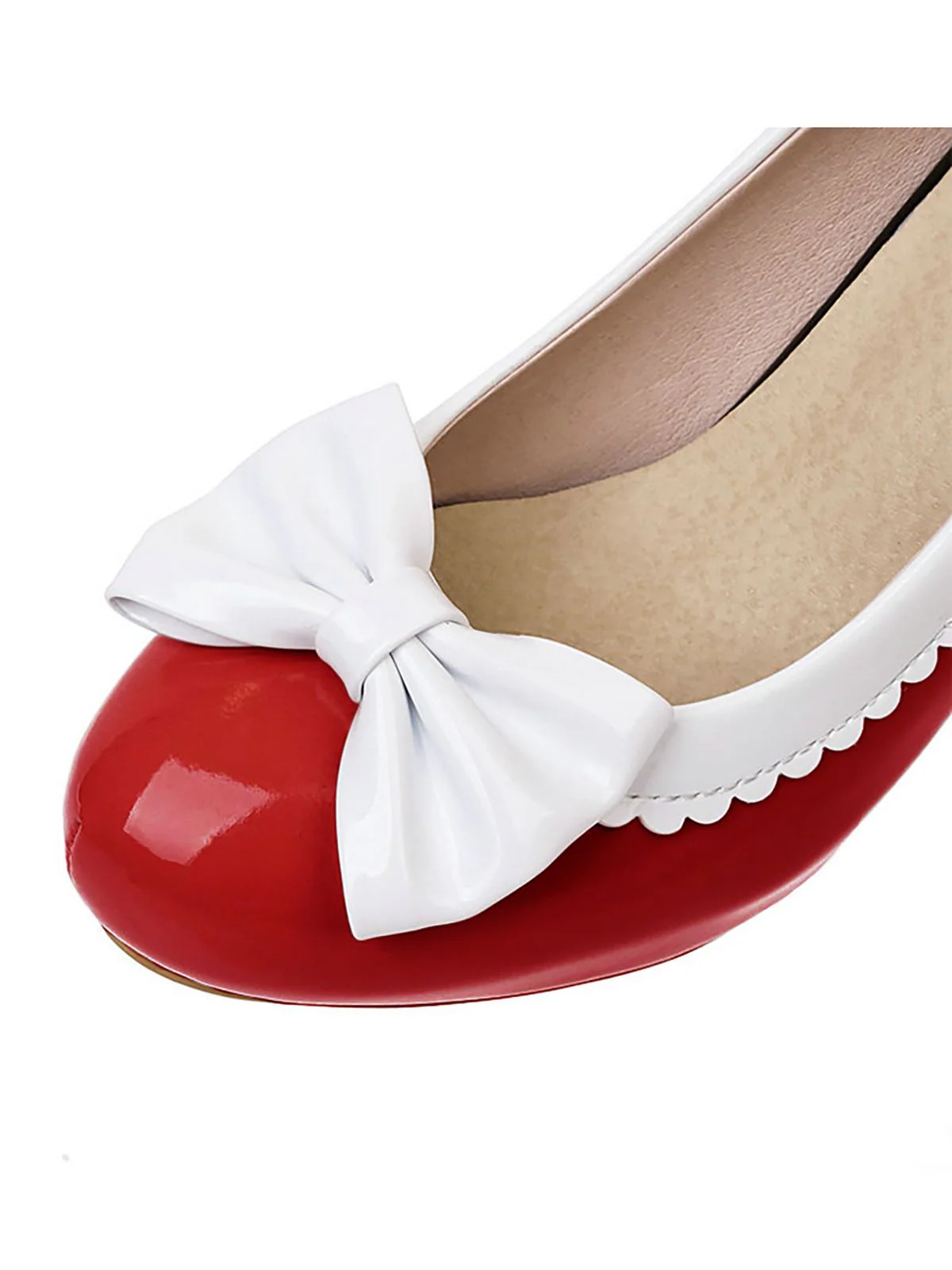 Retro Bowknot High Heels Shoes - Image 3