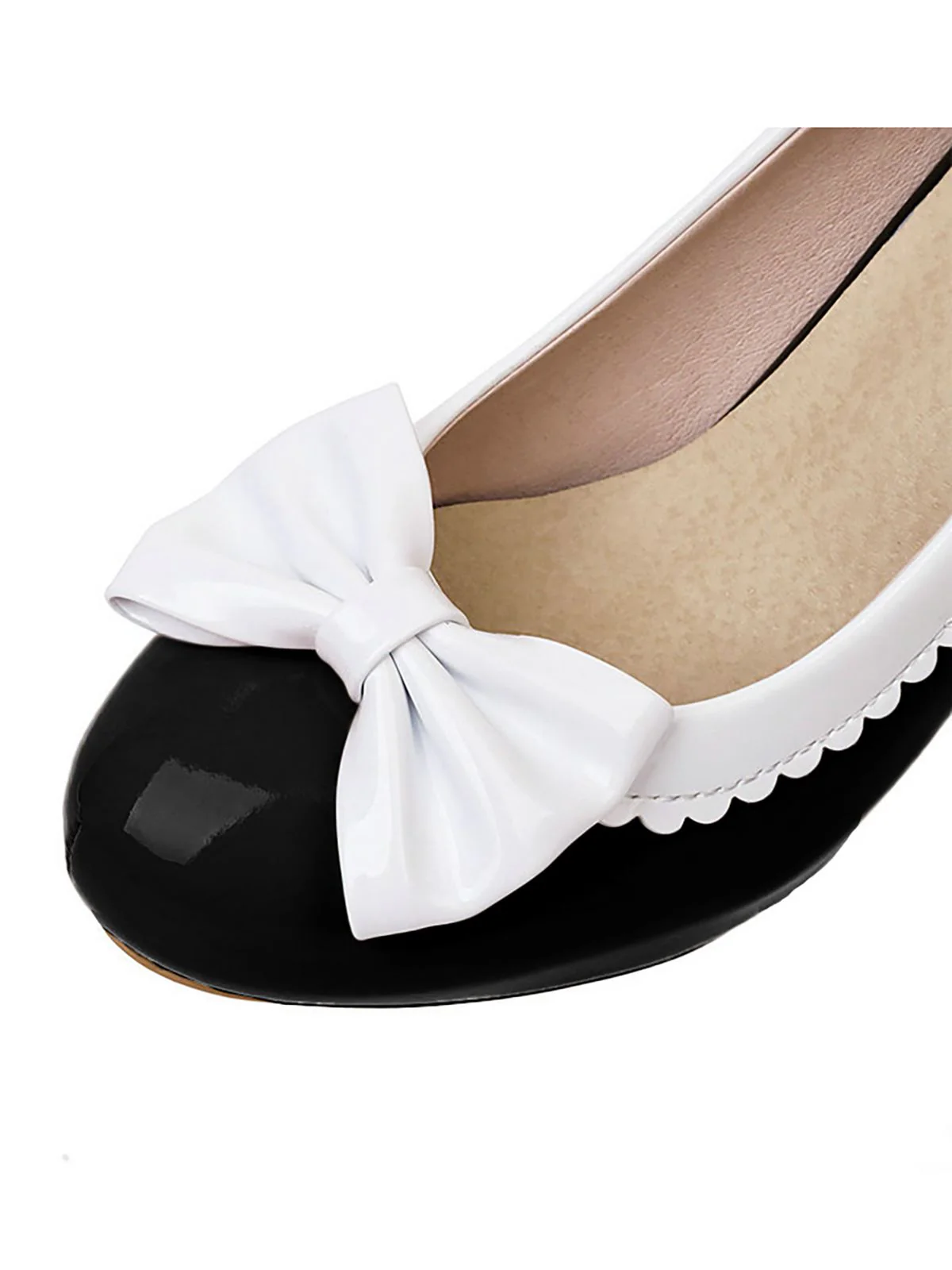 Retro Bowknot High Heels Shoes - Image 11