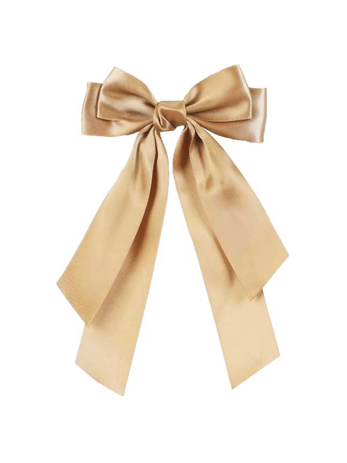 Retro Cute Satin Ribbon Bow Solid Hairpin - Image 8