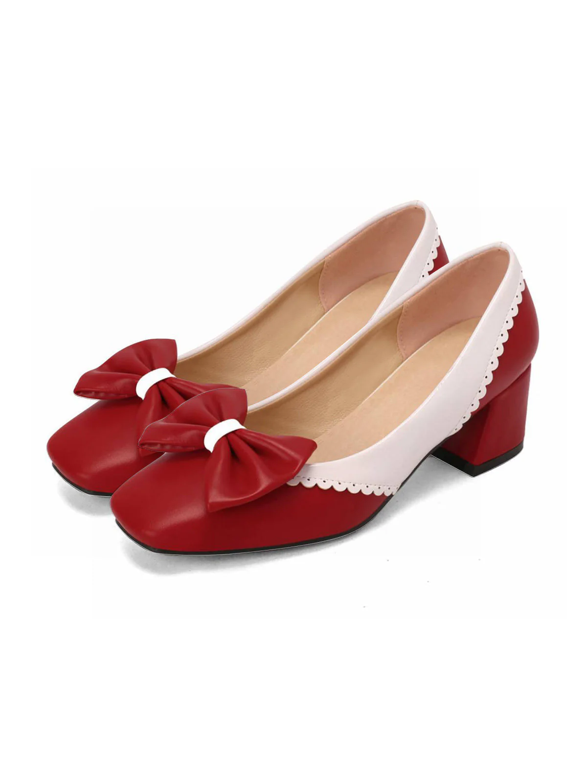 Retro Mary Jane High Heel Shoes - Image 5