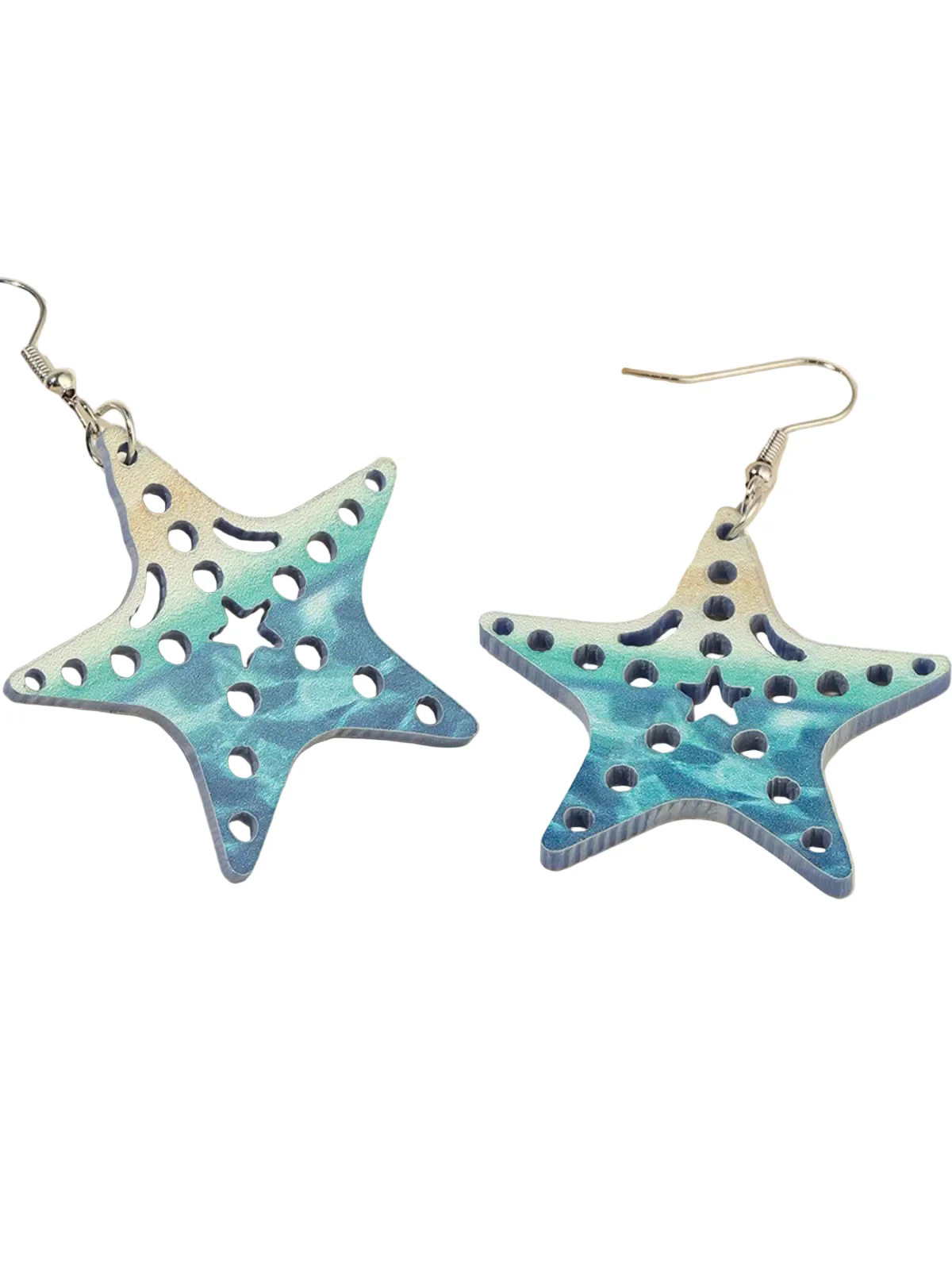 Retro Sea Creature Ombré Dangle Earrings
