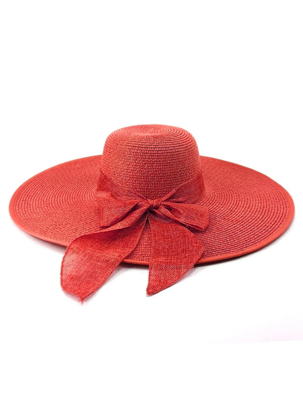 Ribbon Wide Brim Raffia Sun Hat - Image 8