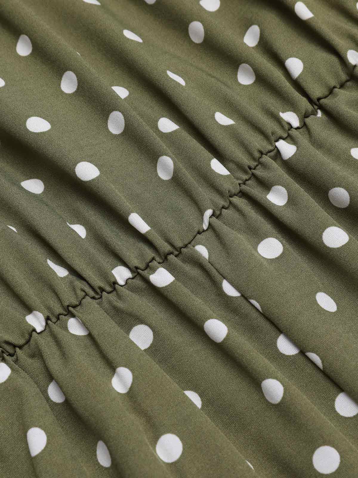 1930s Polka Dot Belt Jumpsuit - Image 4