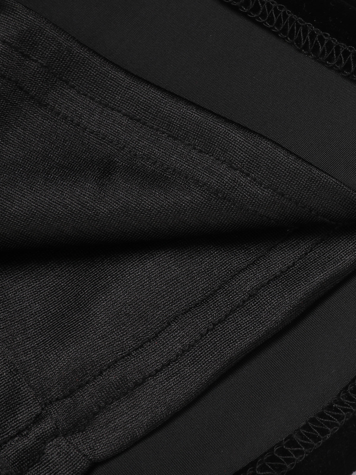 2PCS Black 1960s Solid Dress & Plush Cape - Image 9