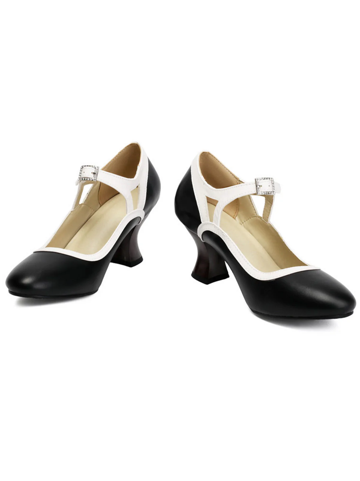 Vintage Pointed Toe Elegant Cone Heel Shoes - Image 2