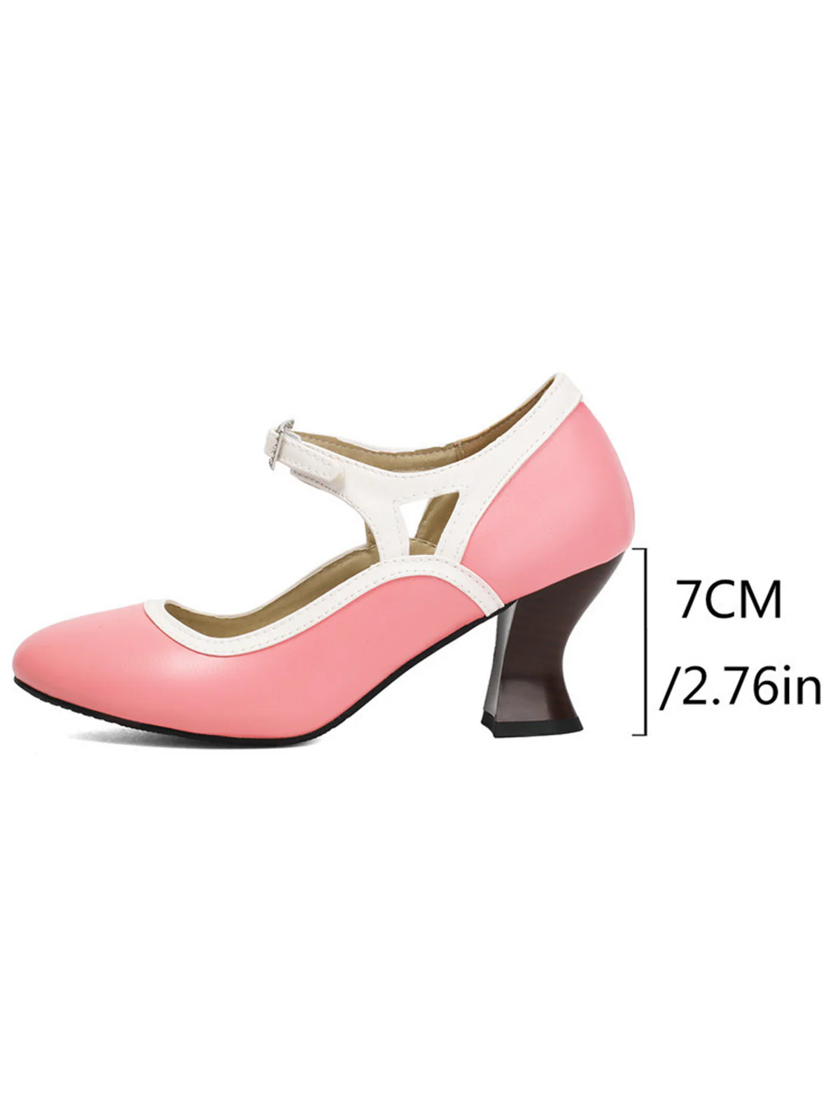 Vintage Pointed Toe Elegant Cone Heel Shoes - Image 8
