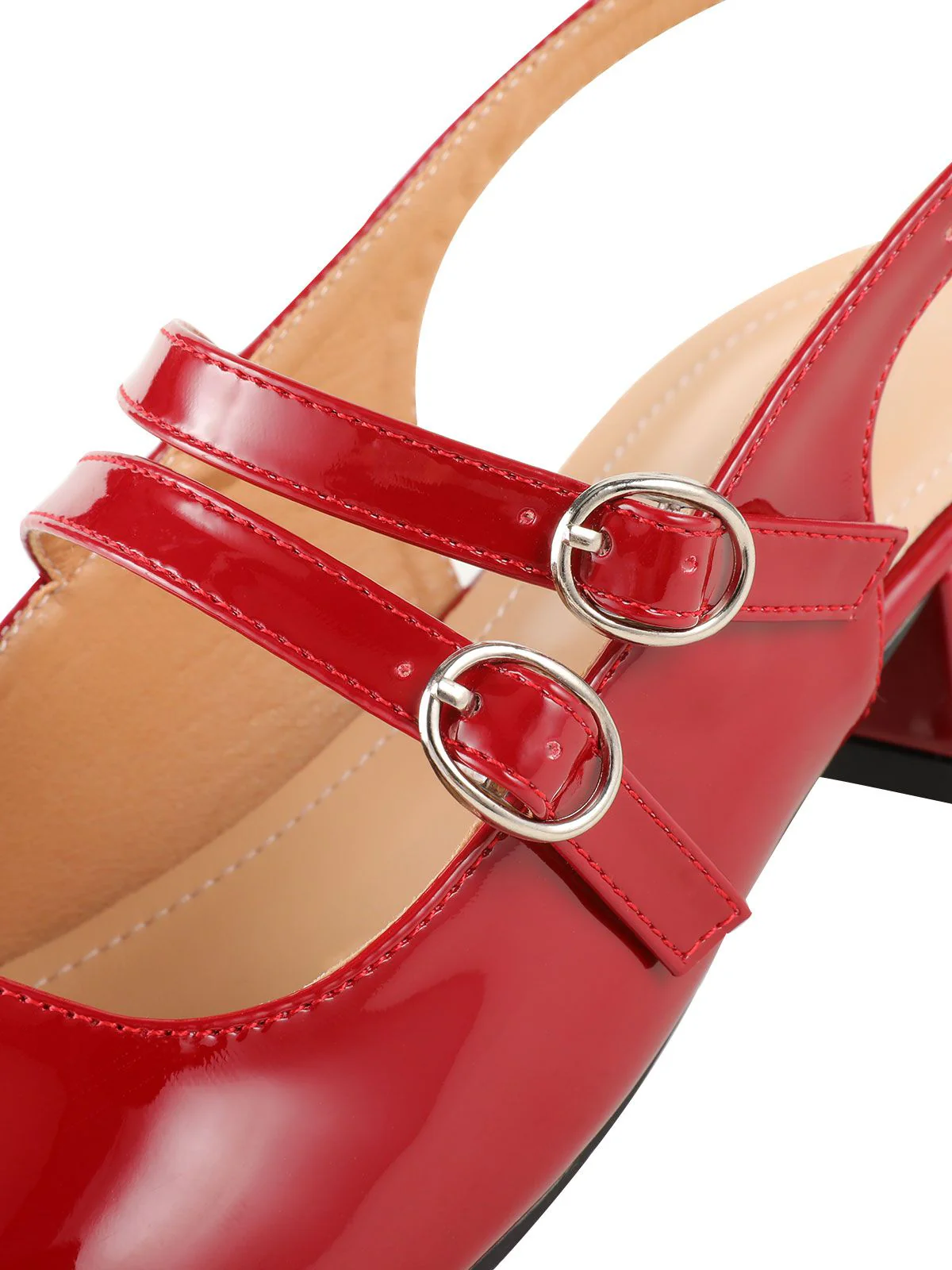 Vintage Solid Mary Janes Shoes - Image 8