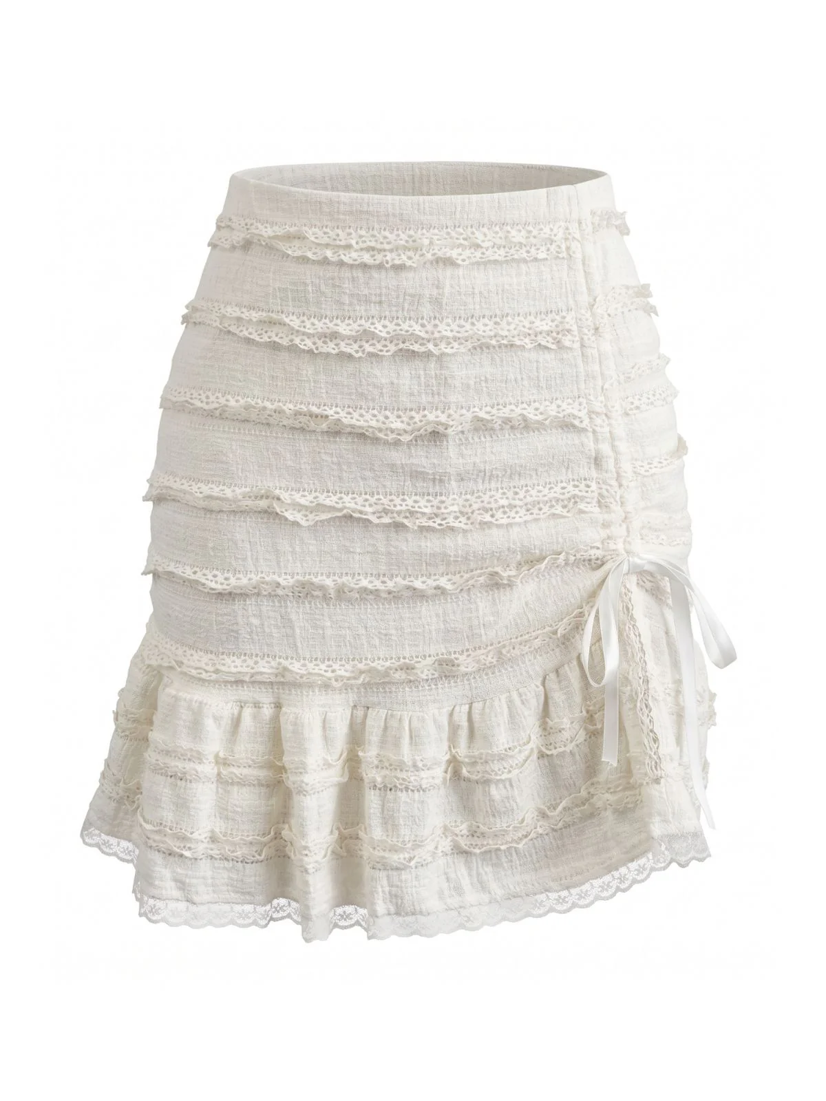 White 1960s French Ballet Solid Swing Skirts - Image 2