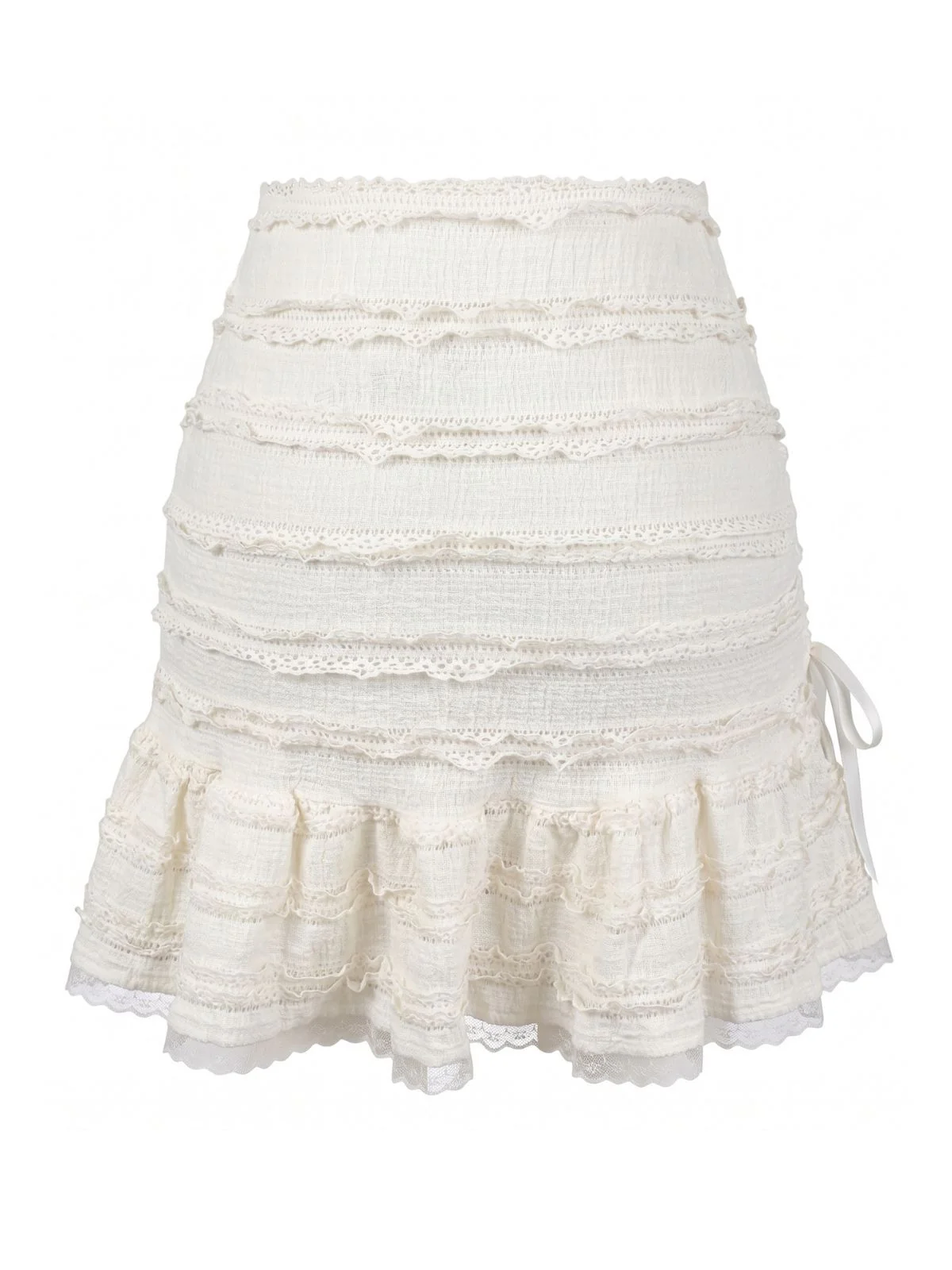 White 1960s French Ballet Solid Swing Skirts - Image 3