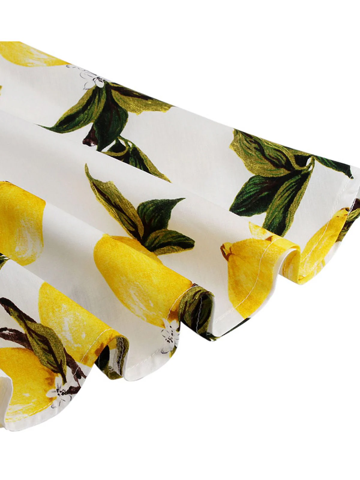 Yellow 1950s Lemon Bow Swing Dress - Image 6